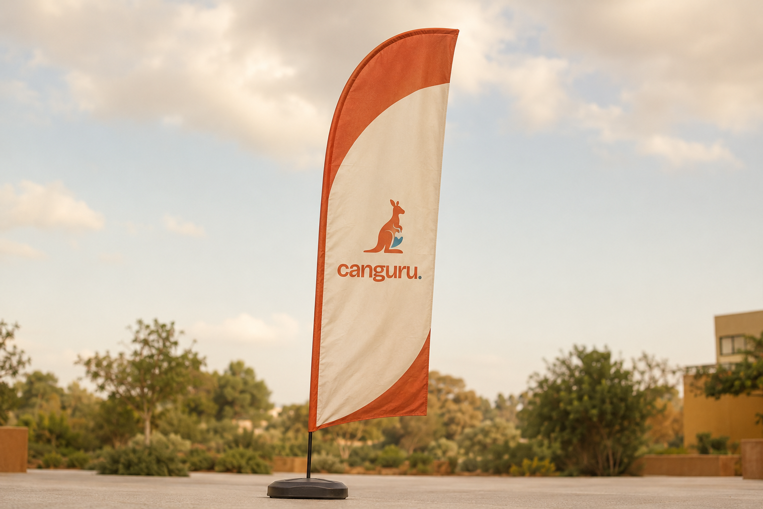 Wind banner kit completo